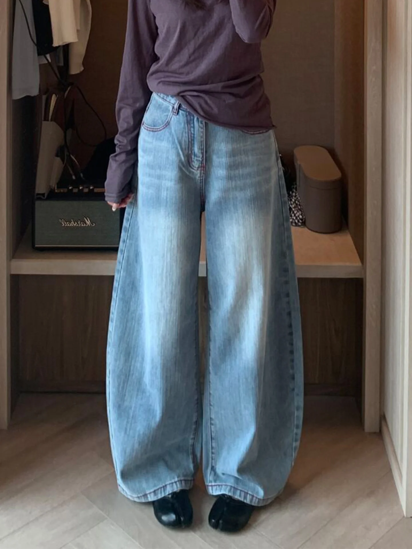 American Style High Waist Wide Leg Jeans Women's Summer New Lazy Style Slim Fit Pocket Embroidery Denim Pants Casual Pure Color
American Style High Waist Wide Leg Jeans Women's Summer New Lazy Style Slim Fit Pocket Embroidery Denim Pants Casual Pure Color