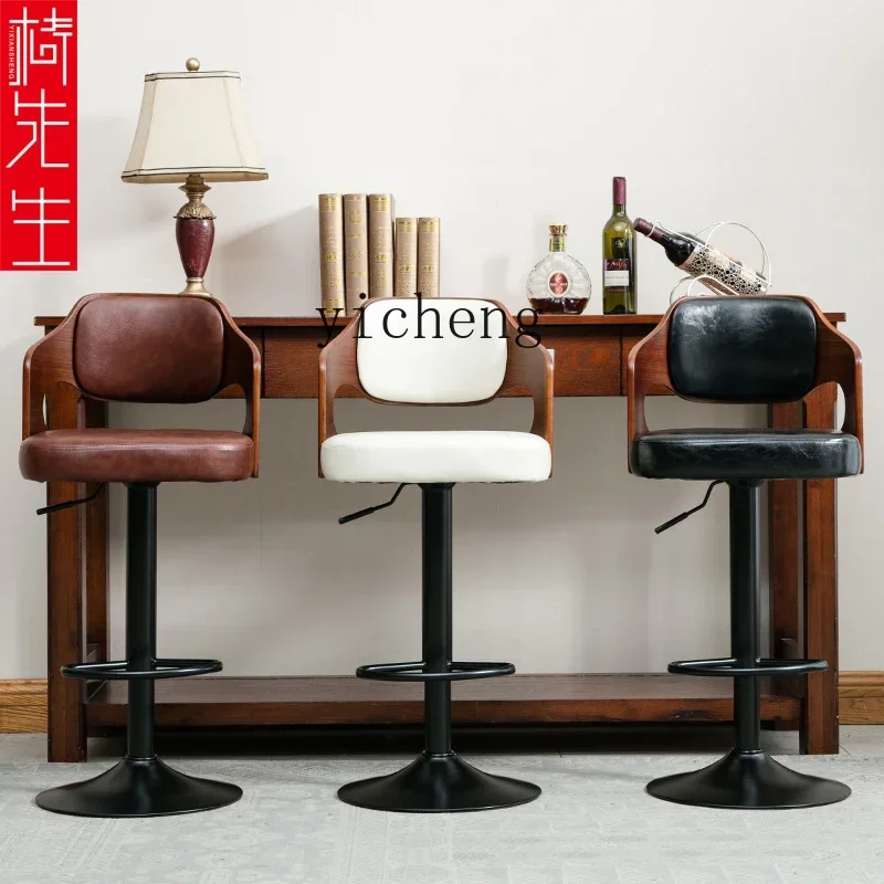 b Solid Wood Bar Stool Lifting Bar Chair Nordic High Leg Bar Stool Household European Style
b Solid Wood Bar Stool Lifting Bar Chair Nordic High Leg Bar Stool Household European Style