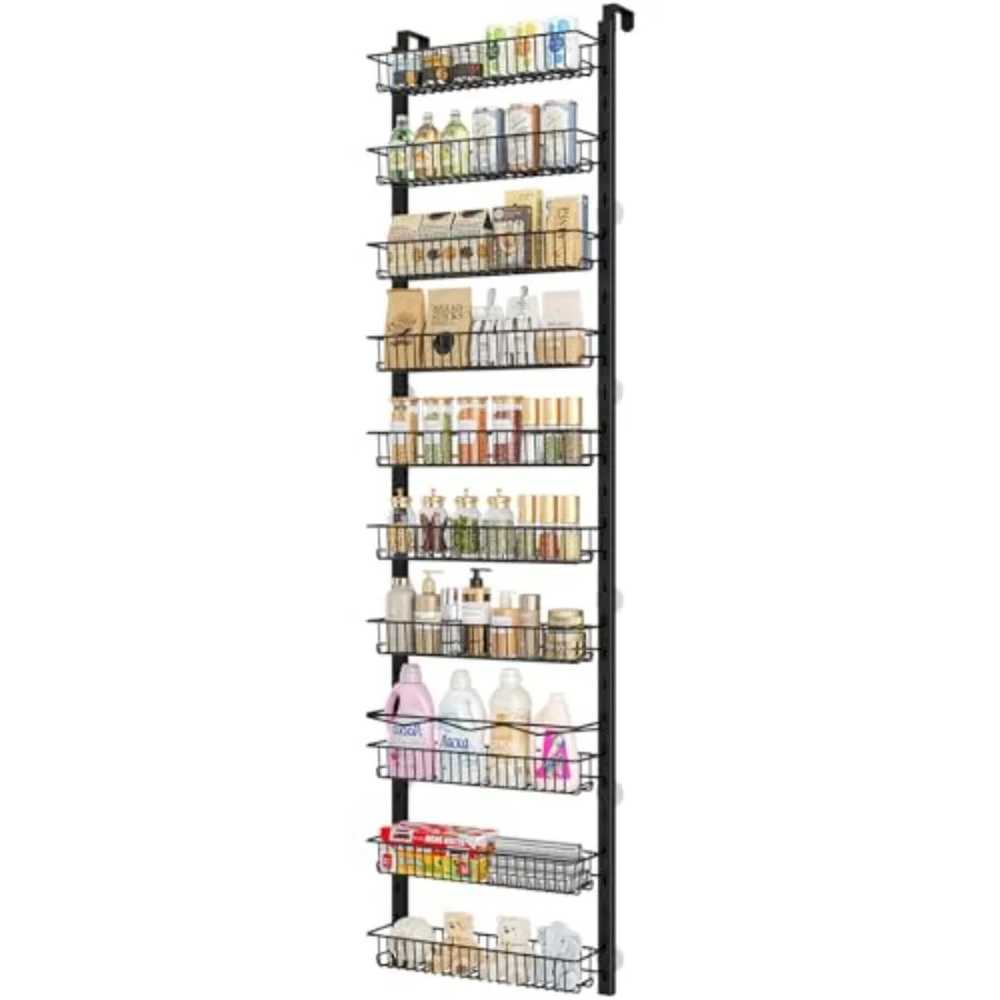 Over te Door Pantry Orgazer 10-Tier Adjustale Spice Rack Cainet Door Sees anging asong Orgazer for Kitcen atroom Laundry Room O
Over te Door Pantry Orgazer 10-Tier Adjustale Spice Rack Cainet Door Sees anging asong Orgazer for Kitcen atroom Laundry Room O