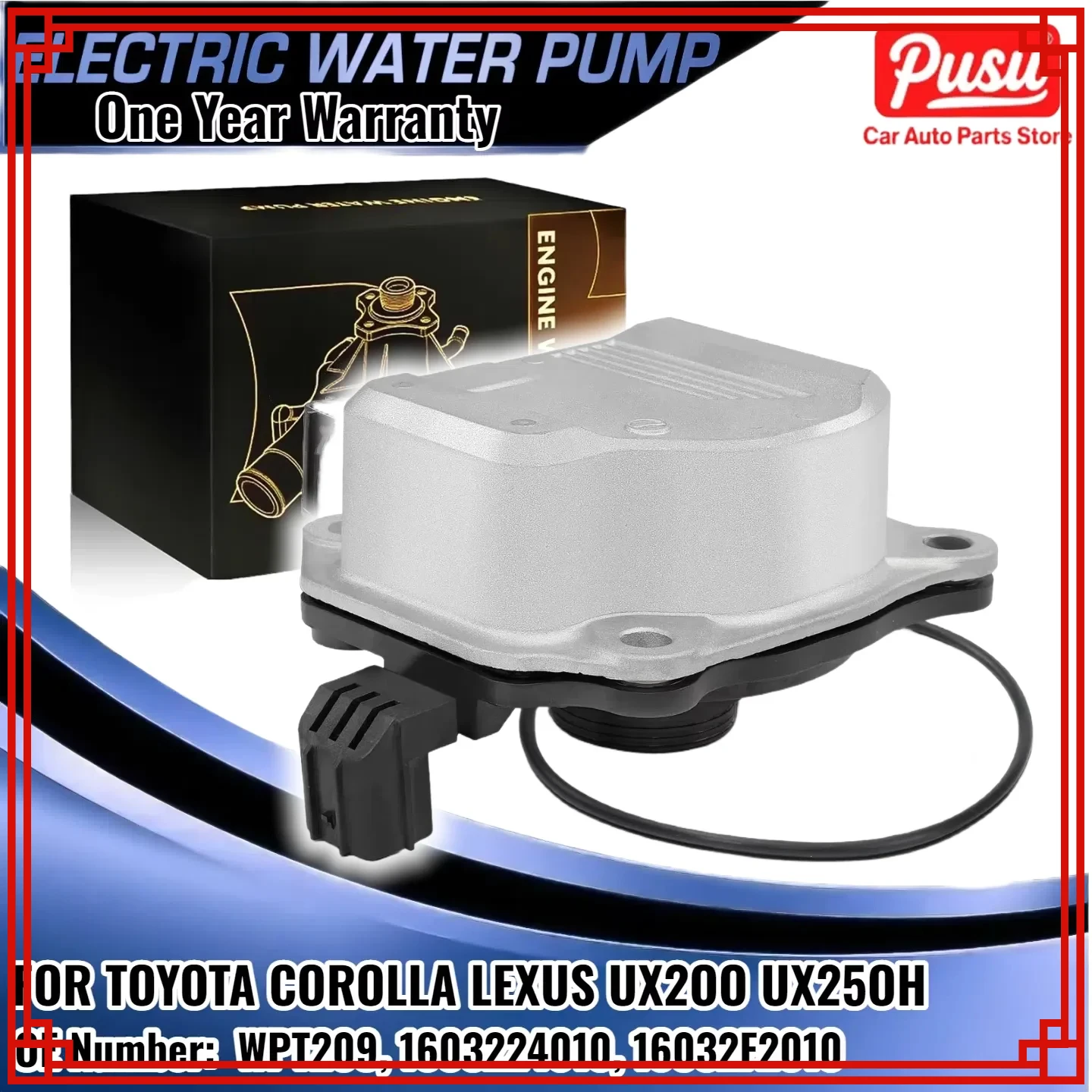 New Electric Water Pump for Toyota Corolla Lexus UX200 UX250h 2019-2022 2.0L, Fits 1603224010 16032F2010
New Electric Water Pump for Toyota Corolla Lexus UX200 UX250h 2019-2022 2.0L, Fits 1603224010 16032F2010