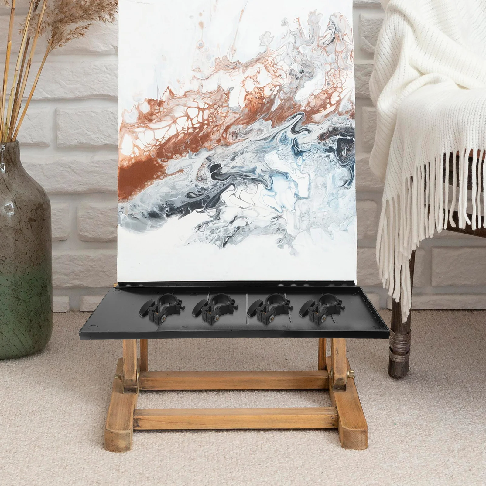 4Pcs Painting Easel Accessories Set Compact Design Easel Support Rods Plastic Clips for Canvas Stand Legs Adjustable Angle
4Pcs Painting Easel Accessories Set Compact Design Easel Support Rods Plastic Clips for Canvas Stand Legs Adjustable Angle