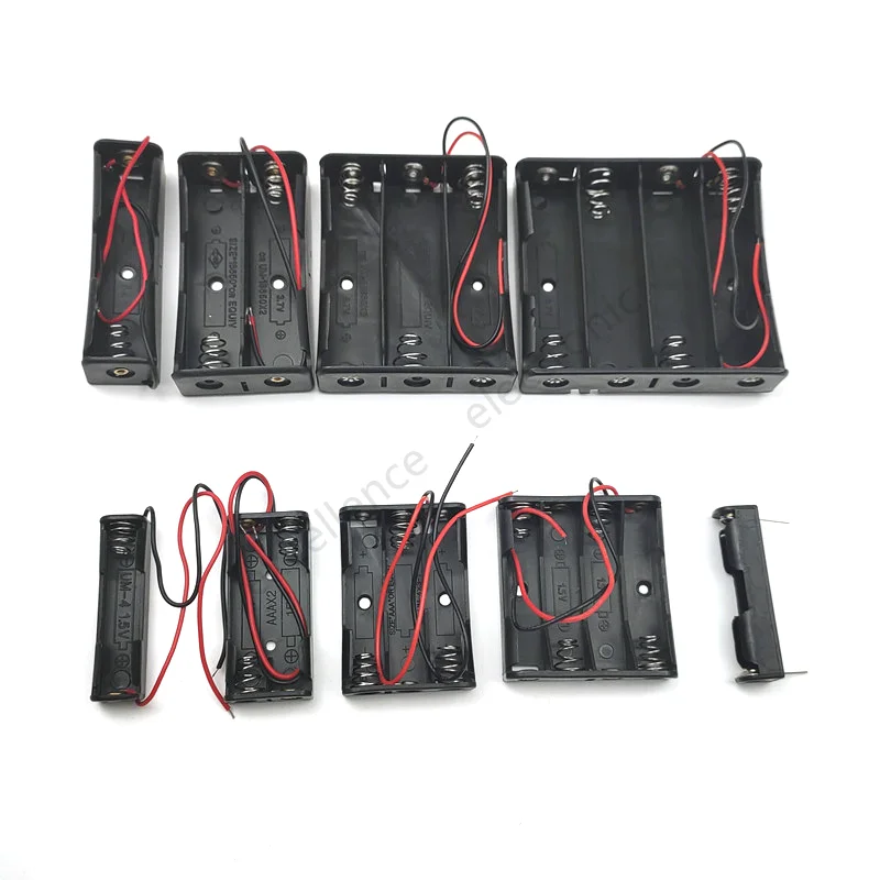Battery Box 18650 AA 1/2/3/4 Section Solderless Battery Holder Without Cover, with Wire Connected In Series DIY
Battery Box 18650 AA 1/2/3/4 Section Solderless Battery Holder Without Cover, with Wire Connected In Series DIY