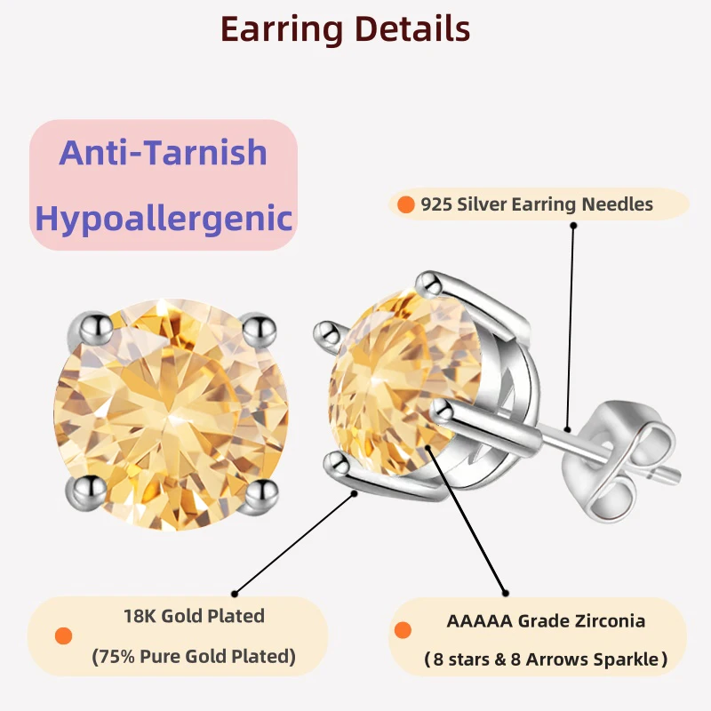 LAMVOICE 0.2-4 carat zirconia needles, gift for daughte, needles for women,925 sterling silver needles, gift for families
LAMVOICE 0.2-4 carat zirconia needles, gift for daughte, needles for women,925 sterling silver needles, gift for families