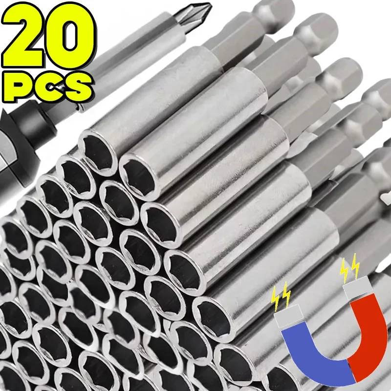 20pcs Magnetic Screwdriver Extension Hexagonal Handle Extended Connecting Rod Carbon Steel Screwdrivers Bit Holder Power Tools
20pcs Magnetic Screwdriver Extension Hexagonal Handle Extended Connecting Rod Carbon Steel Screwdrivers Bit Holder Power Tools