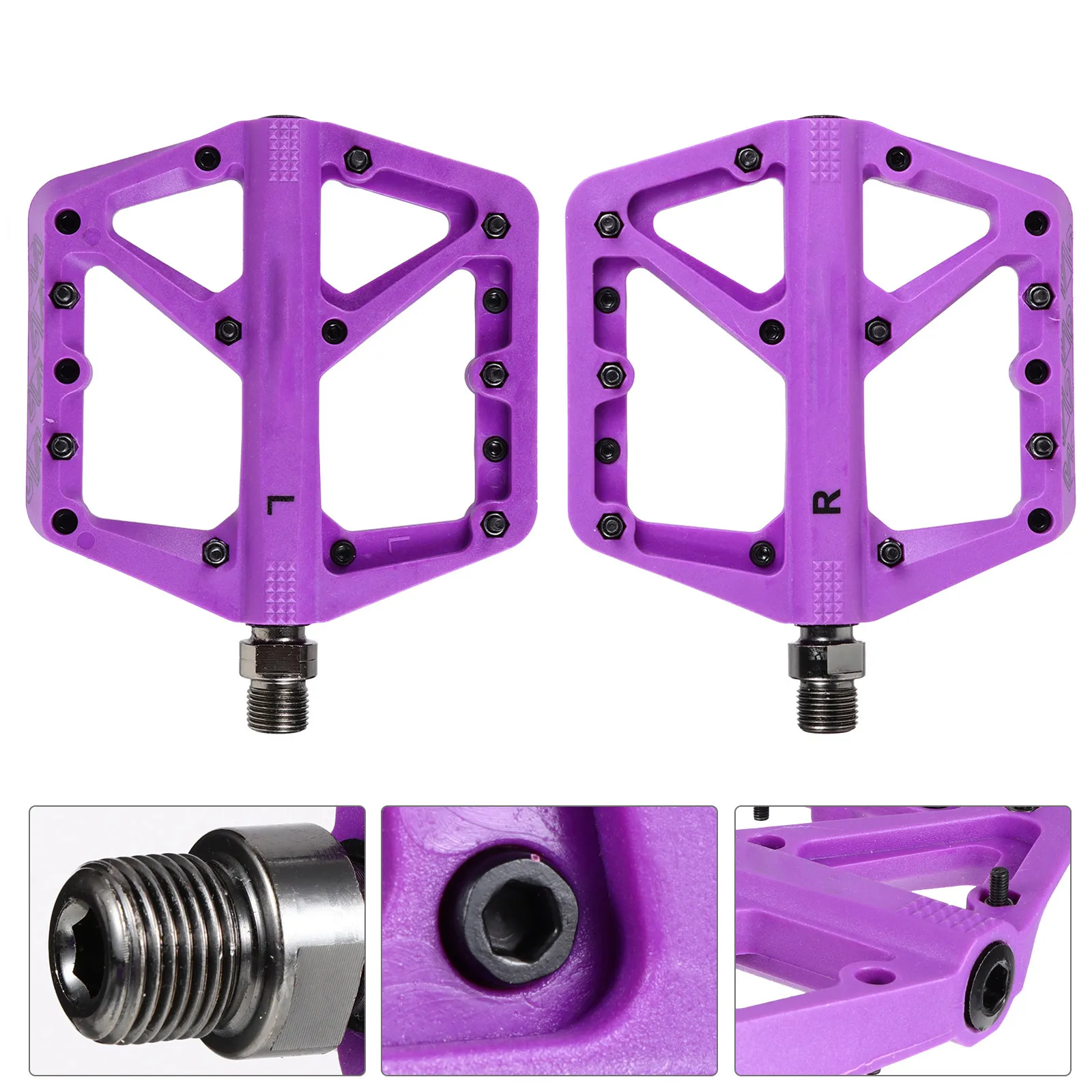 Cycling Bike Pedals Mountain Pedal Anti-Skid Pedals Flat Bike Pedals Mountain Road Pedal
Cycling Bike Pedals Mountain Pedal Anti-Skid Pedals Flat Bike Pedals Mountain Road Pedal