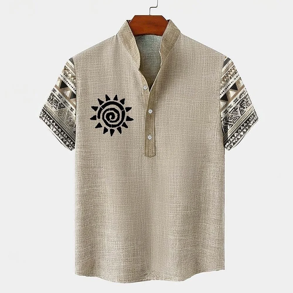 Linen Men's Short Sleeved Shirt, Fashionable Trend, Loose Top, Street Outdoor, Casual and Comfortable
Linen Men's Short Sleeved Shirt, Fashionable Trend, Loose Top, Street Outdoor, Casual and Comfortable