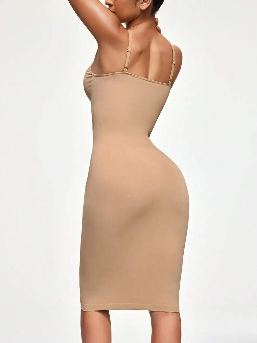 Body Shaping Camisole Slip Dress With Adjustable Thin Straps For Tummy And Waist Contouring
Body Shaping Camisole Slip Dress With Adjustable Thin Straps For Tummy And Waist Contouring