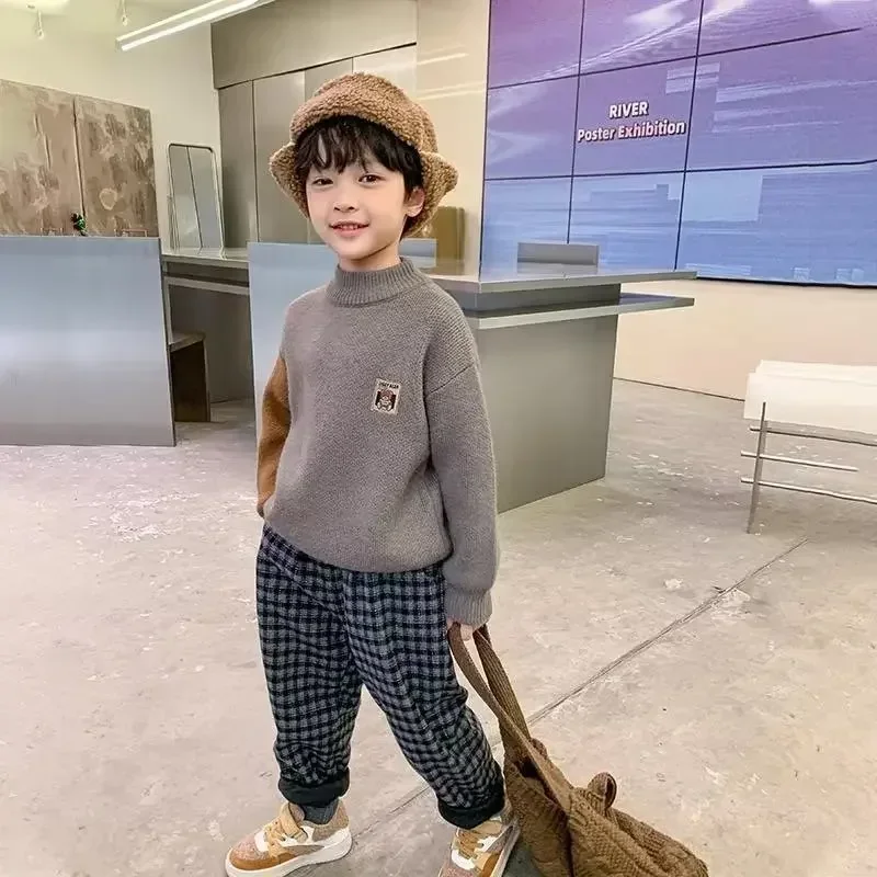 Boys Sweater Wool Coat Kids Tops Knitting 2023 Christmas Warm Winter Autumn Plus Thicken Cottons Teenagers Children's Clothing
Boys Sweater Wool Coat Kids Tops Knitting 2023 Christmas Warm Winter Autumn Plus Thicken Cottons Teenagers Children's Clothing