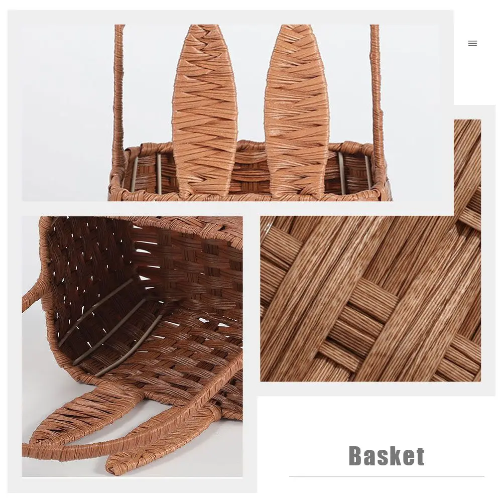 Rabbit Basket Lightweight Portable Picnic Basket for Eggs Food Baby Rattan Bunny Storage Baskets Woven ganizer Case
Rabbit Basket Lightweight Portable Picnic Basket for Eggs Food Baby Rattan Bunny Storage Baskets Woven ganizer Case