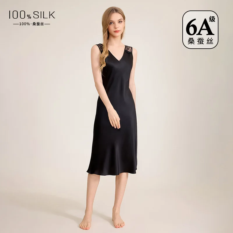 Сорочка без рукавов из 100% тутового шелка, ночная рубашка, сексуальный жилет, ночная рубашка, однотонное длинное пижамное платье, одежда для сна, домашняя одежда, ночное белье 
Сорочка без рукавов из 100% тутового шелка, ночная рубашка, сексуальный жилет, ночная рубашка, однотонное длинное пижамное платье, одежда для сна, домашняя одежда, ночное белье