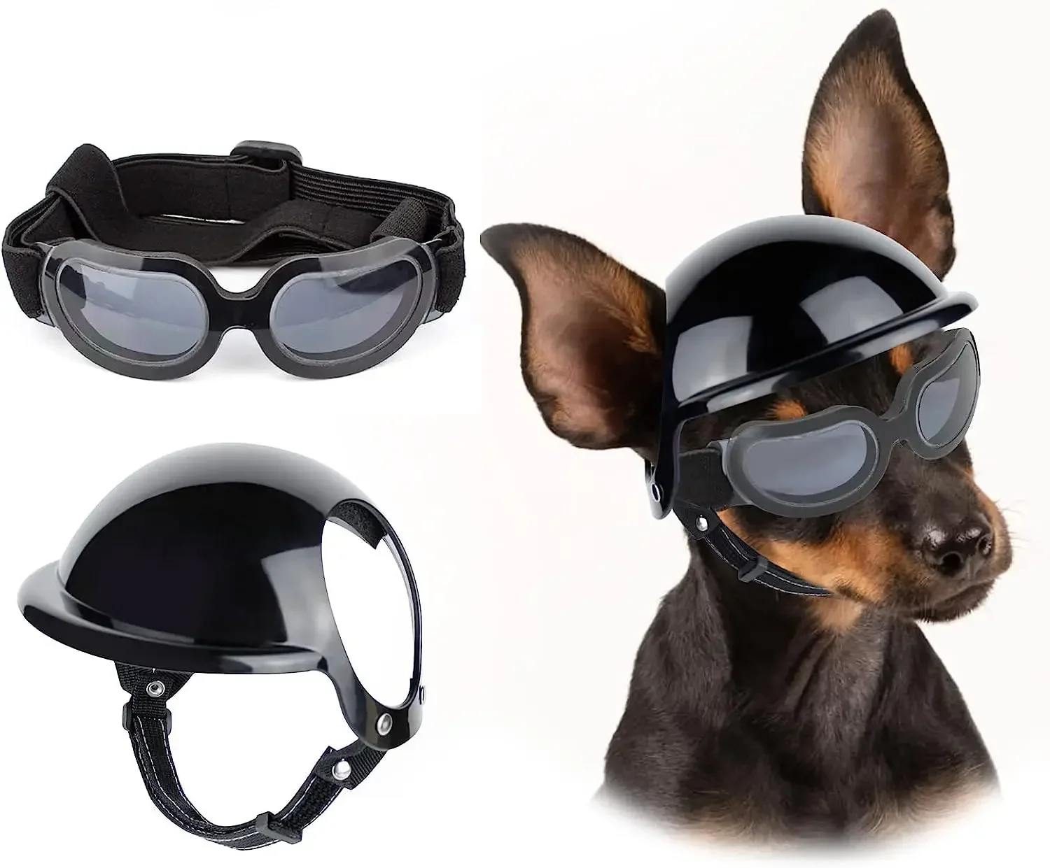 ATUBAN Dog Helmet Sunglasses for Small Dogs,UV Protection Dog Glasses Sport Hat for Medium Dogs,for Dog Outdoor Driving Walking
ATUBAN Dog Helmet Sunglasses for Small Dogs,UV Protection Dog Glasses Sport Hat for Medium Dogs,for Dog Outdoor Driving Walking