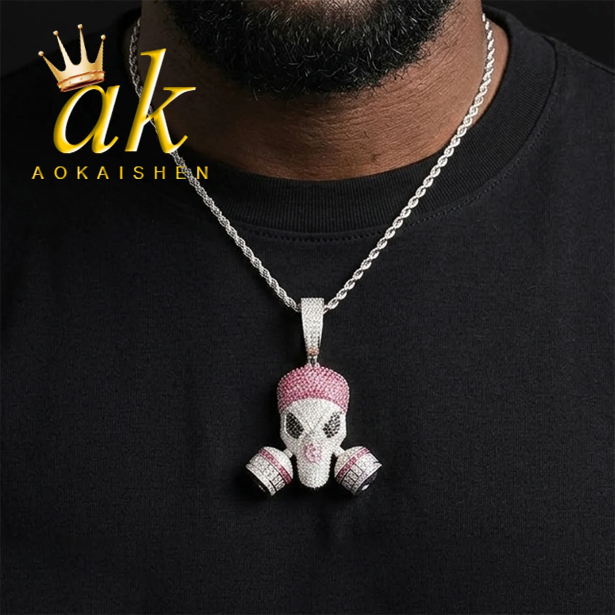 Aokaishen Iced Out Self Made Dics Necklace Pendant for Men 5A Cubic Zirconia Gold Plated Hip Hop Jewelry
Aokaishen Iced Out Self Made Dics Necklace Pendant for Men 5A Cubic Zirconia Gold Plated Hip Hop Jewelry