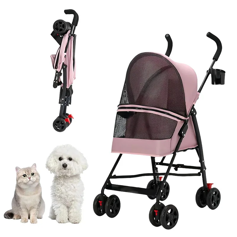4 Wheels Pet Stroller Foldable Dog Cat Teddy Baby Stroller Collapsible Puppy Jogging Pet Cart Pet Strolling Cart For All-Season
4 Wheels Pet Stroller Foldable Dog Cat Teddy Baby Stroller Collapsible Puppy Jogging Pet Cart Pet Strolling Cart For All-Season