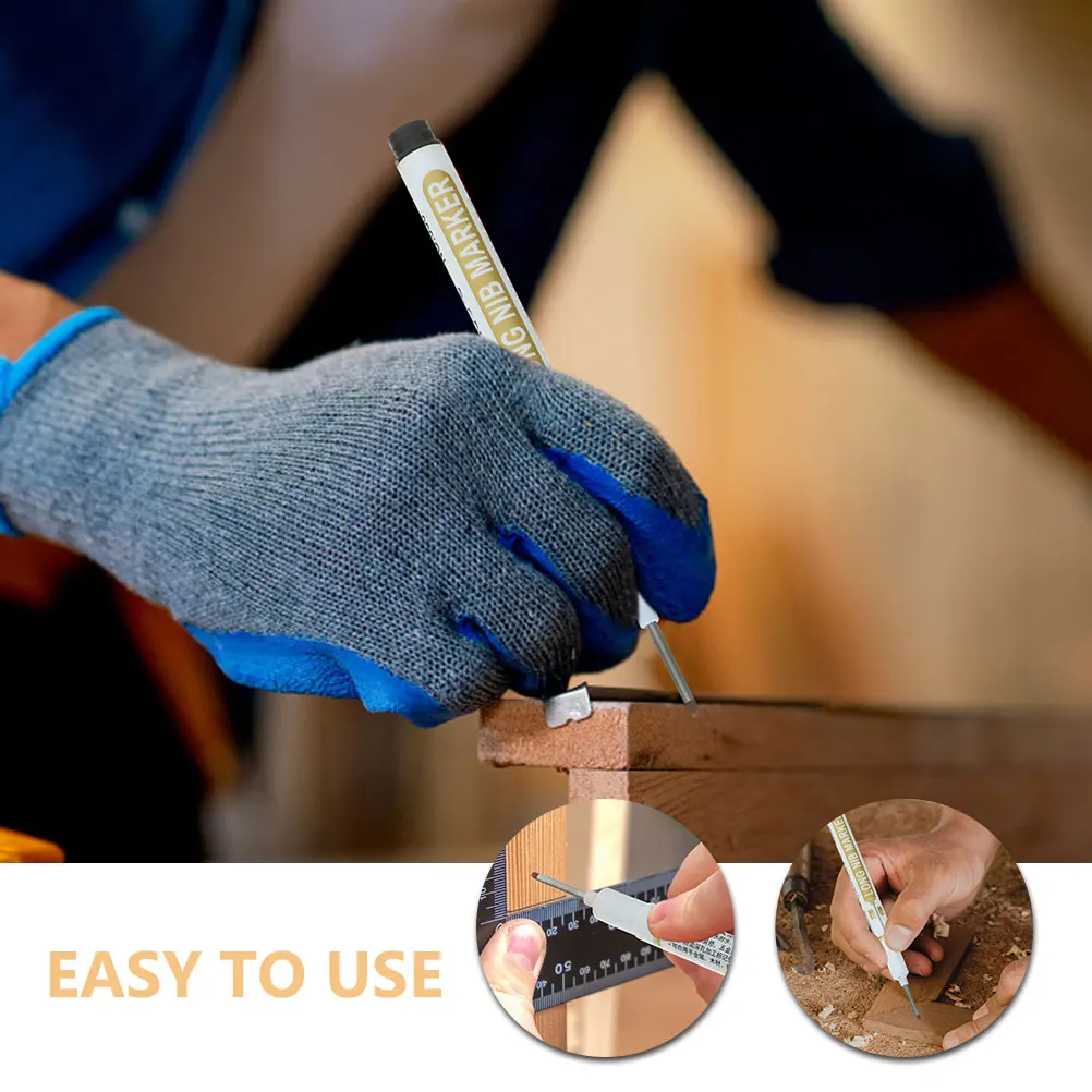 5pcs Marker Pen Long Oil Based Quick Dry Carpenters Woodworking Construction Tools Deep Hole Marking Paint Pens
5pcs Marker Pen Long Oil Based Quick Dry Carpenters Woodworking Construction Tools Deep Hole Marking Paint Pens