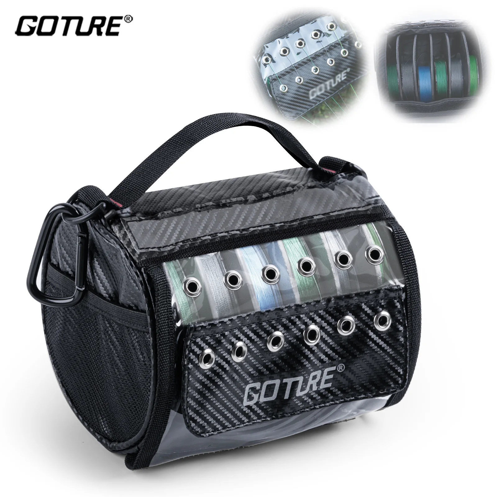 Goture Portable Waterproof Fishing Line Bag 3/6 Outlet Holes Lightweight Outdoor Fishing Tackle Lure Storage Bag Accessories
Goture Portable Waterproof Fishing Line Bag 3/6 Outlet Holes Lightweight Outdoor Fishing Tackle Lure Storage Bag Accessories