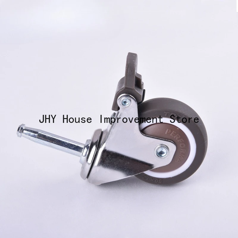 4Pcs Swivel Rubber Caster Durable Industrial Castors, M12x60mm Threaded Stem Locking Casters for Furniture Shelving Carts
4Pcs Swivel Rubber Caster Durable Industrial Castors, M12x60mm Threaded Stem Locking Casters for Furniture Shelving Carts