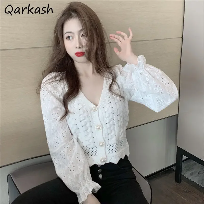 Cardigan Women Patchwork Hollow Out Vintage Elegant Soft Spring Cropped Design Tender Casual Feminine Knitwear Popular Street
Cardigan Women Patchwork Hollow Out Vintage Elegant Soft Spring Cropped Design Tender Casual Feminine Knitwear Popular Street