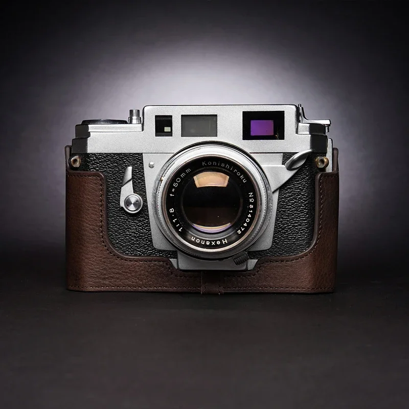 Дизайн для KONICA III IIIA(3A) IIIM(3M) Наполовинный чехол для камеры ручной работы из натуральной кожи
Дизайн для KONICA III IIIA(3A) IIIM(3M) Наполовинный чехол для камеры ручной работы из натуральной кожи