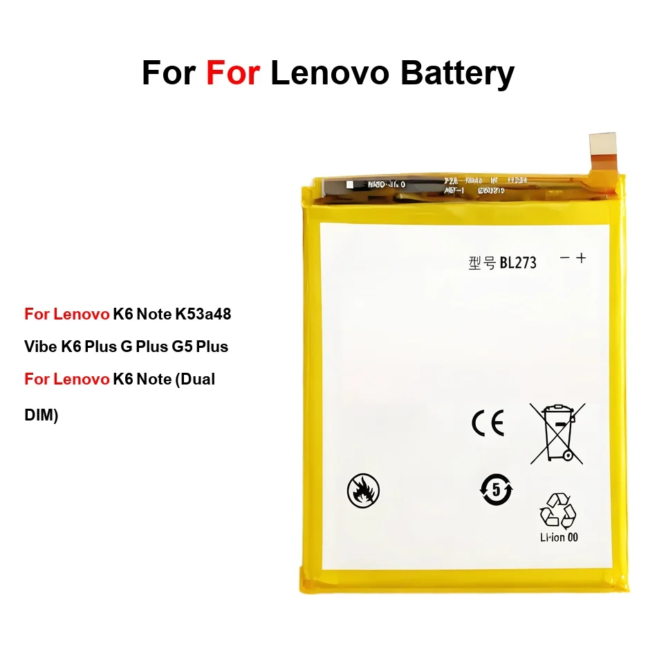 Mobile Phone Battery Safe BL270 BL273 4000mAh K6 Dual Note Vibe Plus
Mobile Phone Battery Safe BL270 BL273 4000mAh K6 Dual Note Vibe Plus