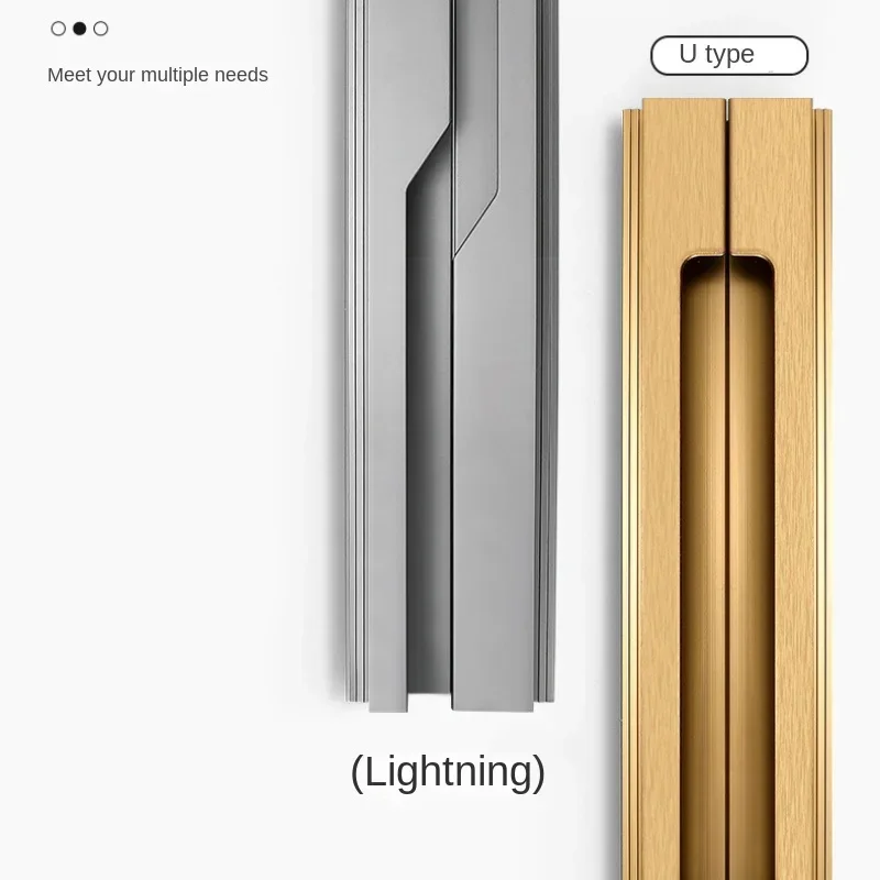 Lightning Handle Slotless Handle Cabinet Door, Black Built-in Handle, Full-body Invisible Wardrobe, Cabinet and Long Door Handle
Lightning Handle Slotless Handle Cabinet Door, Black Built-in Handle, Full-body Invisible Wardrobe, Cabinet and Long Door Handle