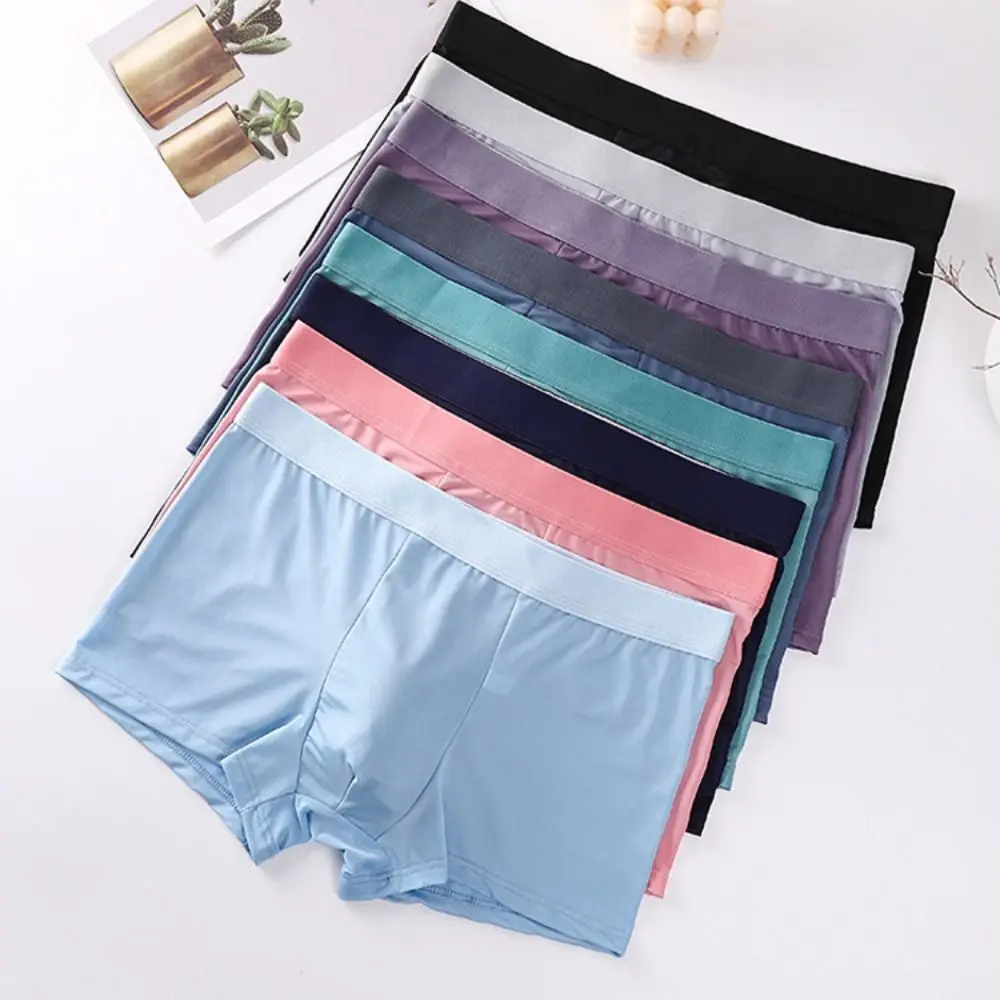 3Pcs Elastic Traceless Men's Ice Slik Panties Mid Waist Simple Seamless Briefs Underpants Solid Underwears for Man Man
3Pcs Elastic Traceless Men's Ice Slik Panties Mid Waist Simple Seamless Briefs Underpants Solid Underwears for Man Man