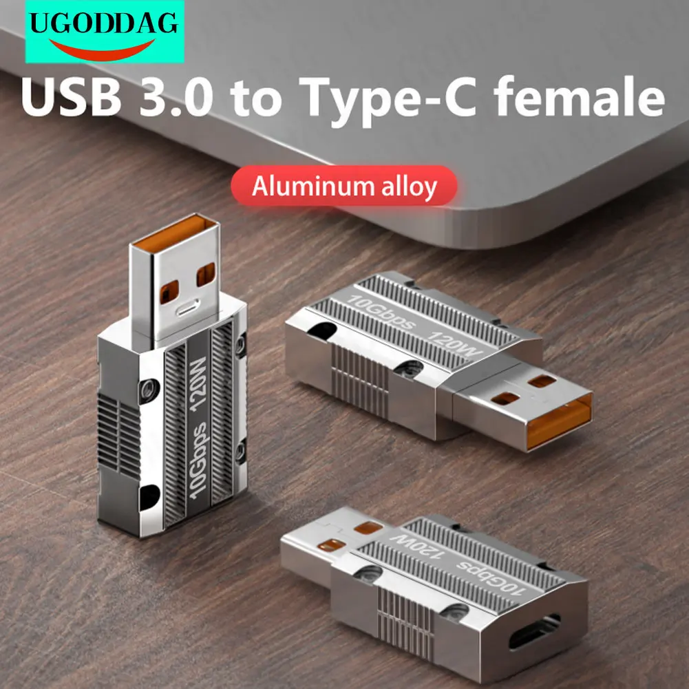 120W Zinc Alloy Usb Type C Otg Adapter 10Gbps Usb Male to USB-C Female Connector for Phone Ipad Macbook Adaptador Usb A Tipo C
120W Zinc Alloy Usb Type C Otg Adapter 10Gbps Usb Male to USB-C Female Connector for Phone Ipad Macbook Adaptador Usb A Tipo C