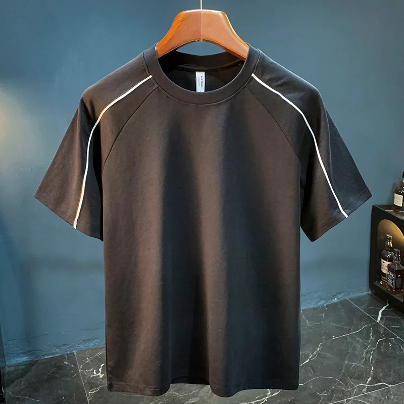 2025 Summer Thin Short sleeved T-shirt Men's Trendy Line Ice Silk Quick drying Five quarter Sleeve Top
2025 Summer Thin Short sleeved T-shirt Men's Trendy Line Ice Silk Quick drying Five quarter Sleeve Top
