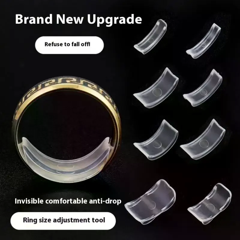 8 Sizes Silicone Ring Size Adjuster Resizer Anti-Loss Proof Invisible Ring Holder Retainer Shrinker For Rings Jewelry Tools
8 Sizes Silicone Ring Size Adjuster Resizer Anti-Loss Proof Invisible Ring Holder Retainer Shrinker For Rings Jewelry Tools
