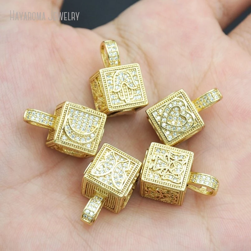 2Pcs Gold Color Jewelry Metal Cubic Zirconia Pendant Copper Wholesale Invisible Setting Cube Charms PM53033
2Pcs Gold Color Jewelry Metal Cubic Zirconia Pendant Copper Wholesale Invisible Setting Cube Charms PM53033