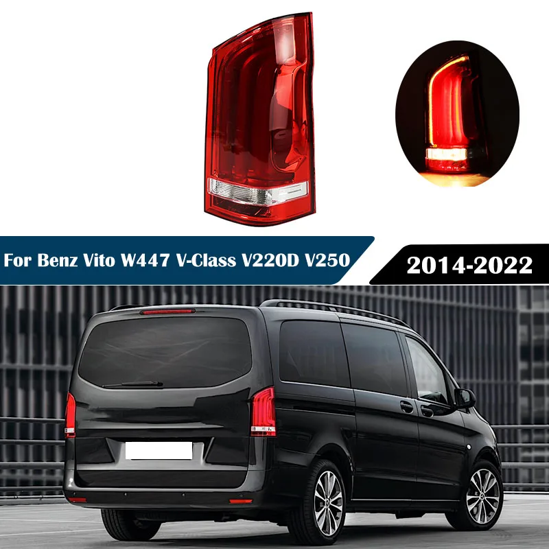 Светодиодный задний фонарь для Benz Vito W447 V-Class V220D V250 2014-2022, задние стоп-сигналы, указатель поворота вождения A4478200664 
Светодиодный задний фонарь для Benz Vito W447 V-Class V220D V250 2014-2022, задние стоп-сигналы, указатель поворота вождения A4478200664