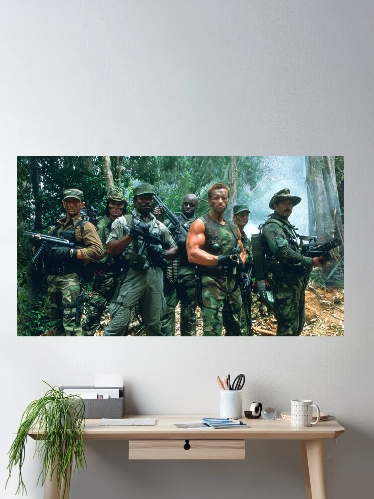 Predator Arnold Schwarzenegger Movie, Art Print Silk Poster Home Wall Decor
Predator Arnold Schwarzenegger Movie, Art Print Silk Poster Home Wall Decor