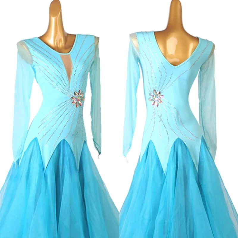Handmade Diamond Modern Dance Dress Performance Competition Dress National Standard Dance Big Swing Dress Social Dance Dress New 
Handmade Diamond Modern Dance Dress Performance Competition Dress National Standard Dance Big Swing Dress Social Dance Dress New