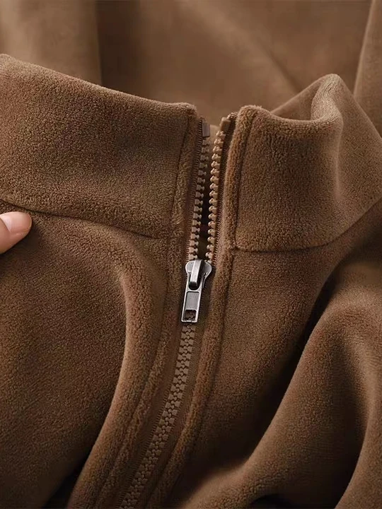 Men's Comfortable Zipper Hoodie Double Faced Fce f High Collar Warm Outerwear Thiened from Overseas Warehouse
Men's Comfortable Zipper Hoodie Double Faced Fce f High Collar Warm Outerwear Thiened from Overseas Warehouse