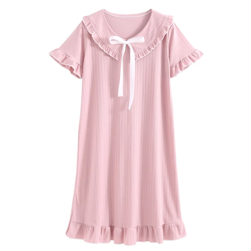 Sanderala Cotton Women Cute Nightdress Ruffle Sleepwear Plue Size Ladies Lingerie Nightdress Soft Thin Female Underwear Night
Sanderala Cotton Women Cute Nightdress Ruffle Sleepwear Plue Size Ladies Lingerie Nightdress Soft Thin Female Underwear Night