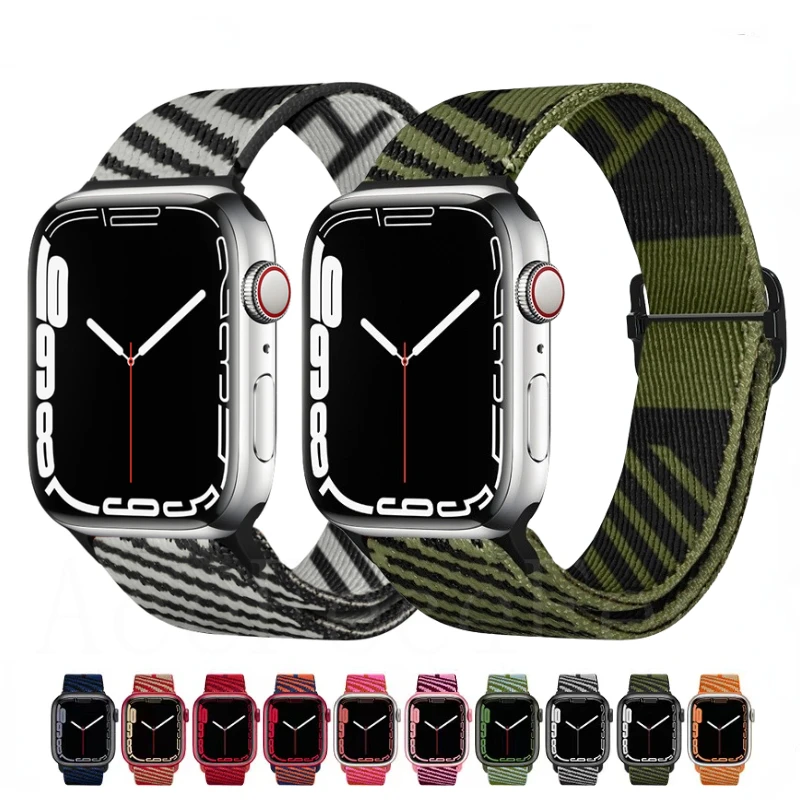 Nylon Loop Strap For Apple Watch Band 49mm 45mm 44mm 42mm 41mm40mm Adjustable Bracelet Wristband For iWatch Ultra 8 7 6 5 4 3 SE
Nylon Loop Strap For Apple Watch Band 49mm 45mm 44mm 42mm 41mm40mm Adjustable Bracelet Wristband For iWatch Ultra 8 7 6 5 4 3 SE
