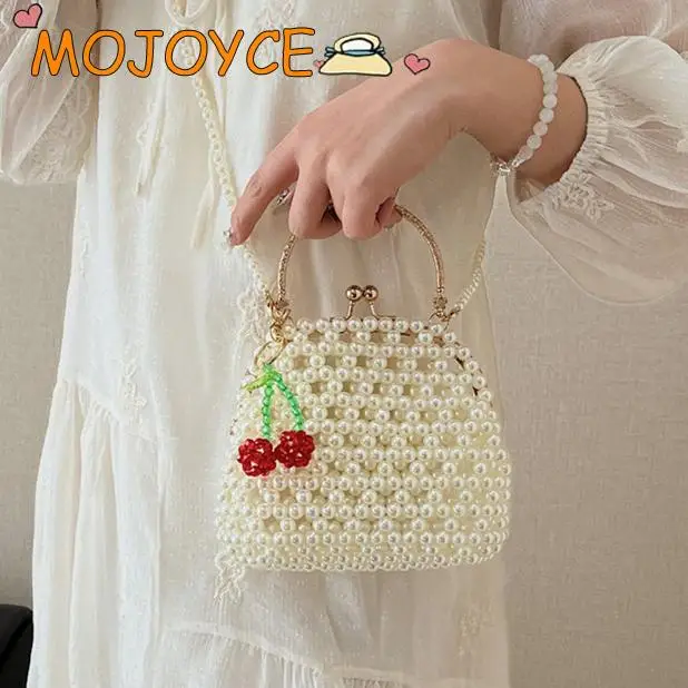 Women's Handbag Pearl Chain Mini Tote Bags For Ladies DIY Beaded Purse Lightweight Cute Cherry Wallet Shoulder Bags For Women
Women's Handbag Pearl Chain Mini Tote Bags For Ladies DIY Beaded Purse Lightweight Cute Cherry Wallet Shoulder Bags For Women