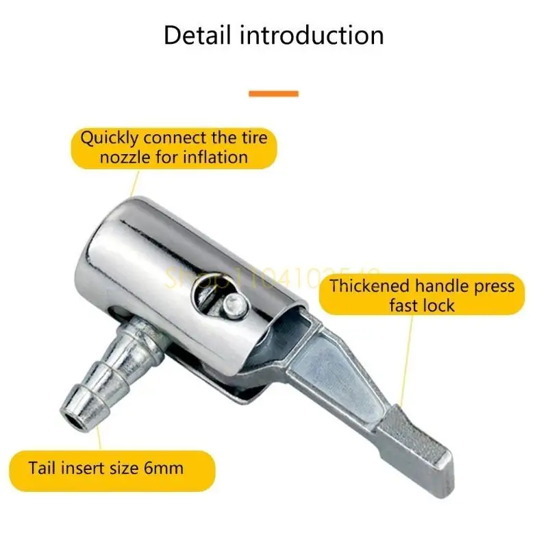 02DC 1/4inch Locking On All Metal Air Chuck Portable Air Compressor Tires Inflator Chuck Pumps Replacement Air Nozzle Hose
02DC 1/4inch Locking On All Metal Air Chuck Portable Air Compressor Tires Inflator Chuck Pumps Replacement Air Nozzle Hose