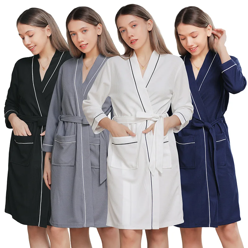Autumn Long Sleeve Solid Waffle Kimono Unisex Lovers Soft Bath Robe Casual Home Nightrobe Sleepwear Solid Hotel Robe Bathrobe
Autumn Long Sleeve Solid Waffle Kimono Unisex Lovers Soft Bath Robe Casual Home Nightrobe Sleepwear Solid Hotel Robe Bathrobe