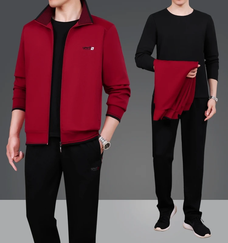 Мужской повседневный спортивный костюм для среднего возраста: комплект из двух предметов с длинным рукавом для весны и осени, удобный комплект для отдыха
Мужской повседневный спортивный костюм для среднего возраста: комплект из двух предметов с длинным рукавом для весны и осени, удобный комплект для отдыха