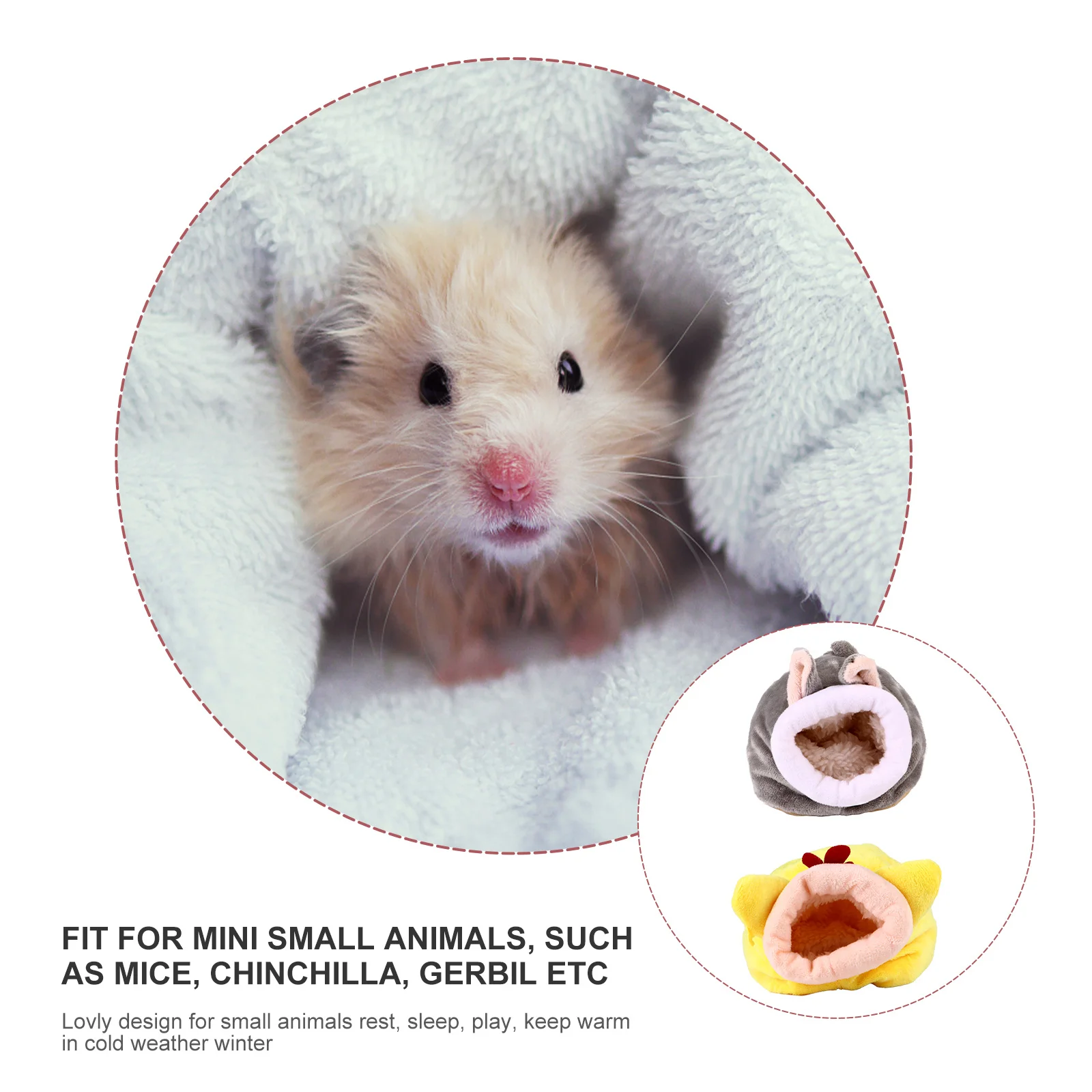 2 pcs Warm Small Animal Nest Bed Flannelette Winter Sleeping House For Hamster Guinea Pig Hedgehog Machine Washable Hideout
2 pcs Warm Small Animal Nest Bed Flannelette Winter Sleeping House For Hamster Guinea Pig Hedgehog Machine Washable Hideout