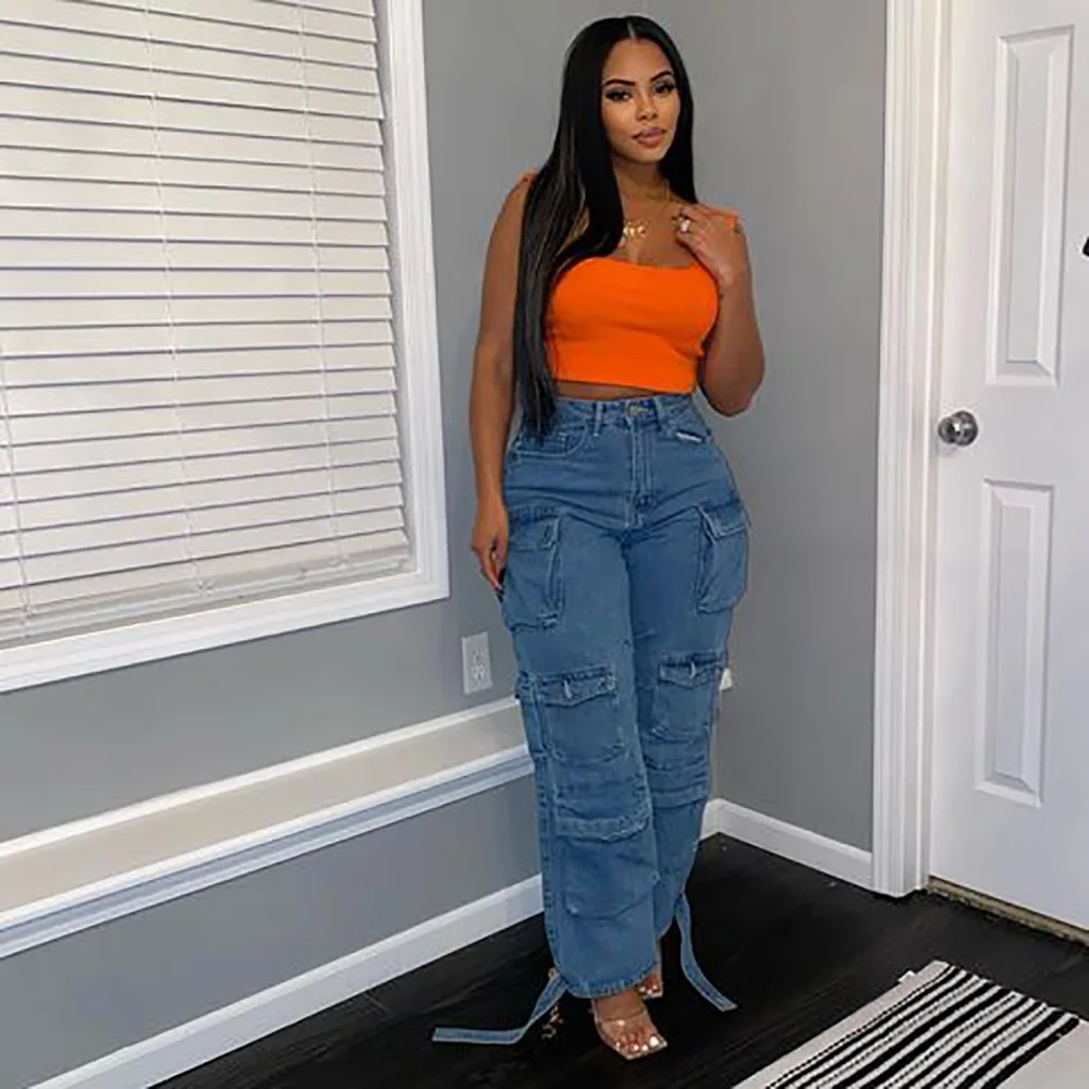 Women Long Jeans Cargo Pants Loose Casual Straight Denim Pant Solid High Waist Splice Regular Trousers 2024 Office Ladies
Women Long Jeans Cargo Pants Loose Casual Straight Denim Pant Solid High Waist Splice Regular Trousers 2024 Office Ladies