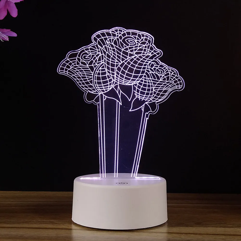 3D Night Light Colorful Rose Shape LED Creative Night Lamp Bedside Decorative Light for Home Living Room USB Powered Touch
3D Night Light Colorful Rose Shape LED Creative Night Lamp Bedside Decorative Light for Home Living Room USB Powered Touch