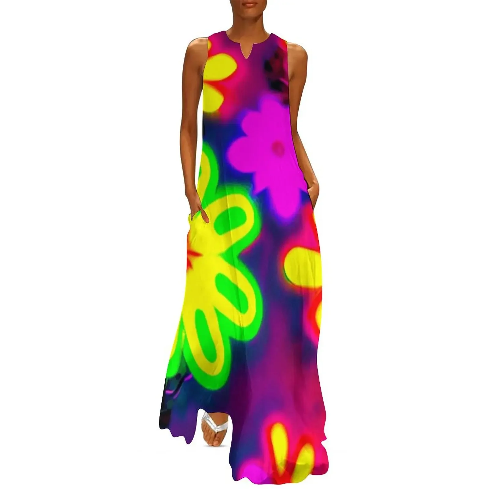 60s Style Neon Flowers Cool Poster Long Dress summer women's dress 2025 clothes for woman Dress
60s Style Neon Flowers Cool Poster Long Dress summer women's dress 2025 clothes for woman Dress