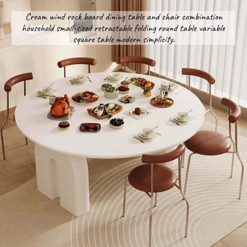 Extendable Coffee Italian Dining Table Luxury Round Wood Center Italian Foldable Table Vintage Chairs Dinning Room Furniture
Extendable Coffee Italian Dining Table Luxury Round Wood Center Italian Foldable Table Vintage Chairs Dinning Room Furniture