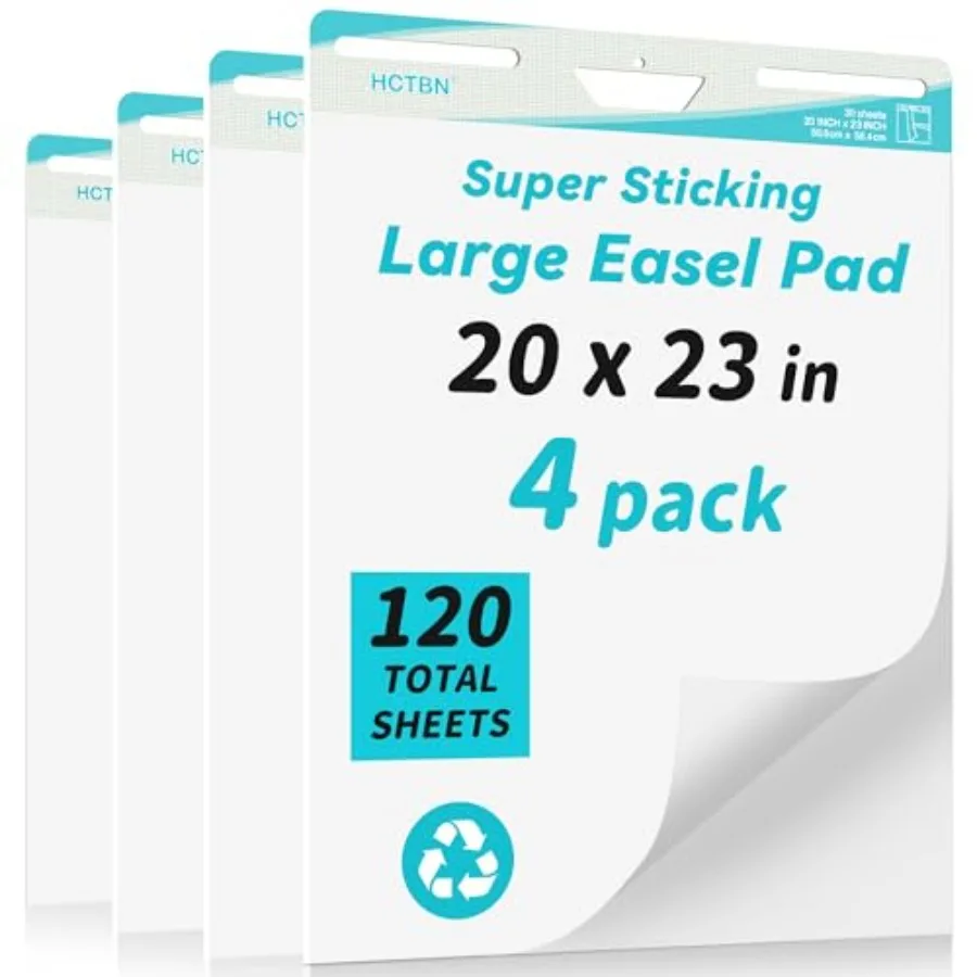 120 Sheets Thickened 20 in x 23 in 30 Sheets/Pad 4 Pads/Pack Anchor Chart Paper Large White Premium Self-Stick Flip Chart Paper
120 Sheets Thickened 20 in x 23 in 30 Sheets/Pad 4 Pads/Pack Anchor Chart Paper Large White Premium Self-Stick Flip Chart Paper