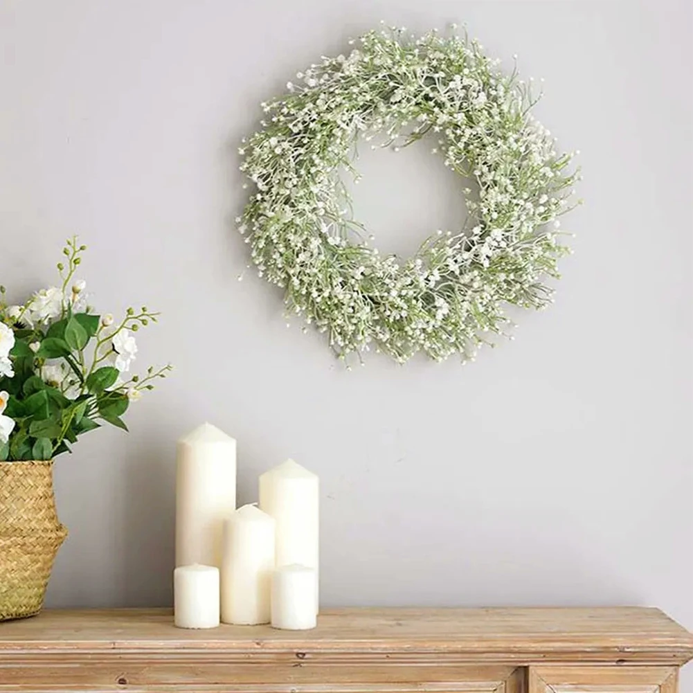 Simulated Garland Non-fading ypsophila Artificial Plants Wreath DIY Door Hanging Decor Nostalgia for Wall Door Fireplace Garden
Simulated Garland Non-fading ypsophila Artificial Plants Wreath DIY Door Hanging Decor Nostalgia for Wall Door Fireplace Garden