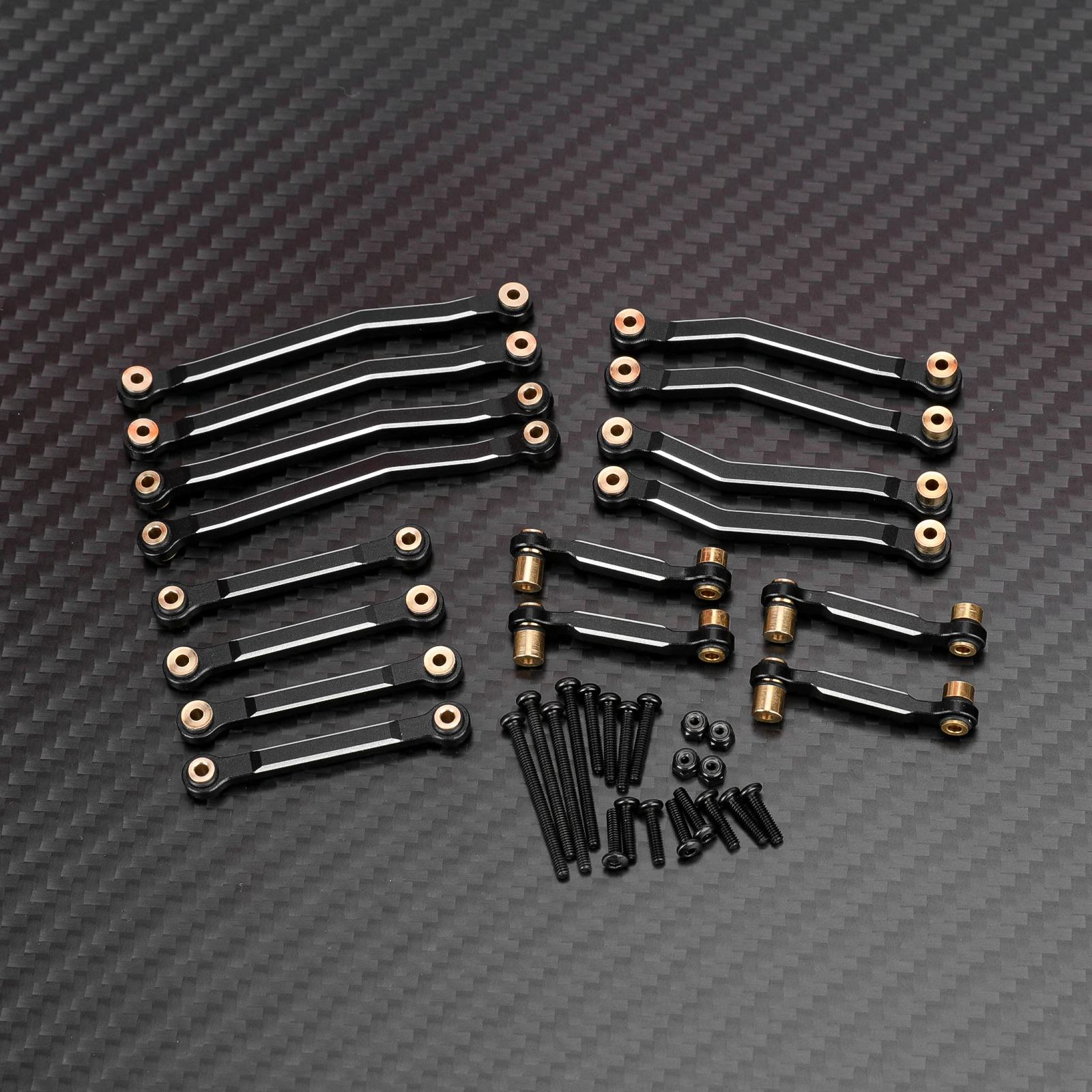 RCAWD 16PCS Aluminum Linkage Rod Set Compatible with Hobby Plus CR18P 1/18 Terranaut 8x8 Suspension Tie Rod Kit Upgrades Parts
RCAWD 16PCS Aluminum Linkage Rod Set Compatible with Hobby Plus CR18P 1/18 Terranaut 8x8 Suspension Tie Rod Kit Upgrades Parts