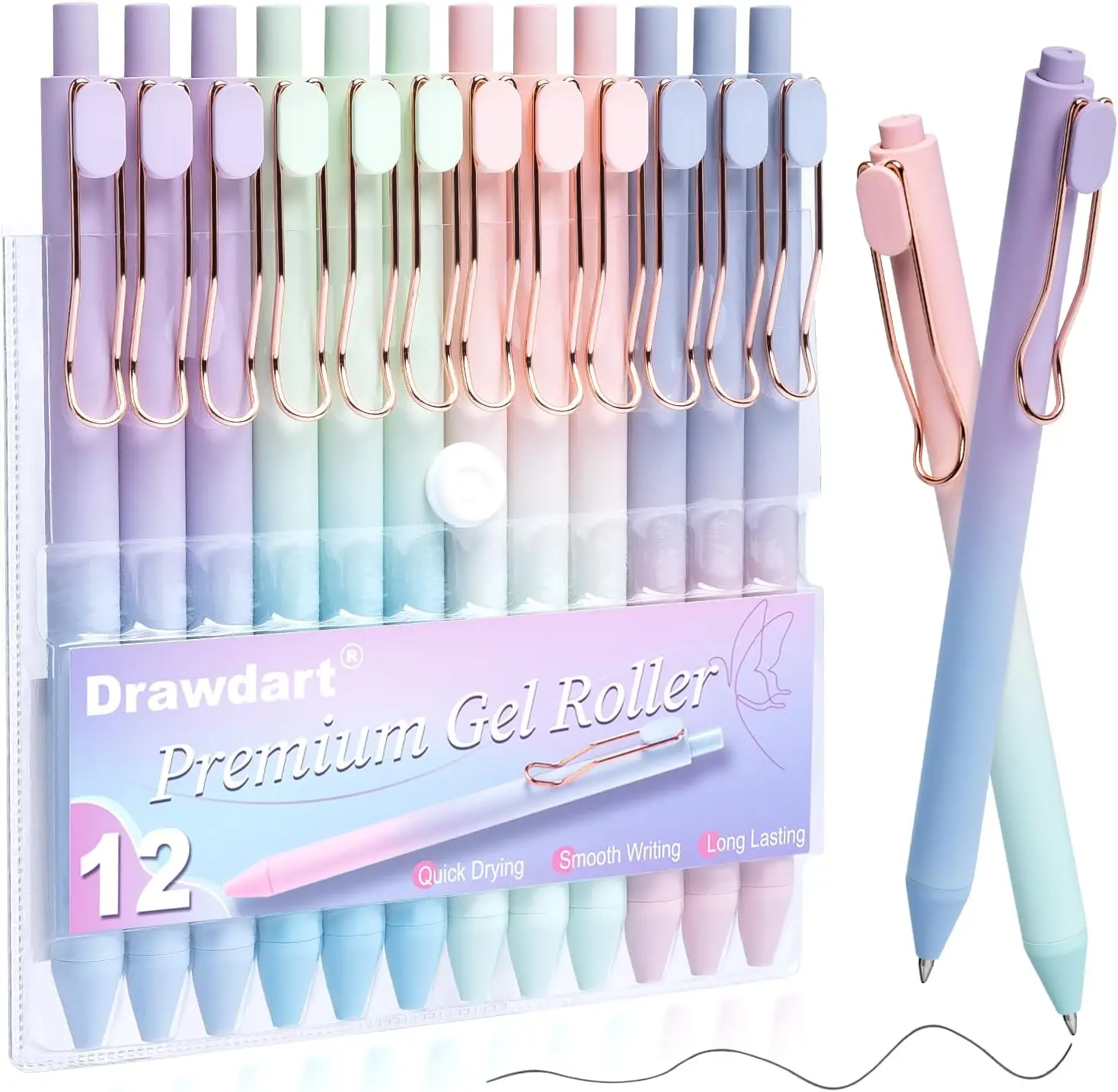 Smooth Writing Pens, 12 Pcs No Bleed Black Ink Fine Point 0.5mm Retractable Aesthetic Journaling Pens for Women Men
Smooth Writing Pens, 12 Pcs No Bleed Black Ink Fine Point 0.5mm Retractable Aesthetic Journaling Pens for Women Men