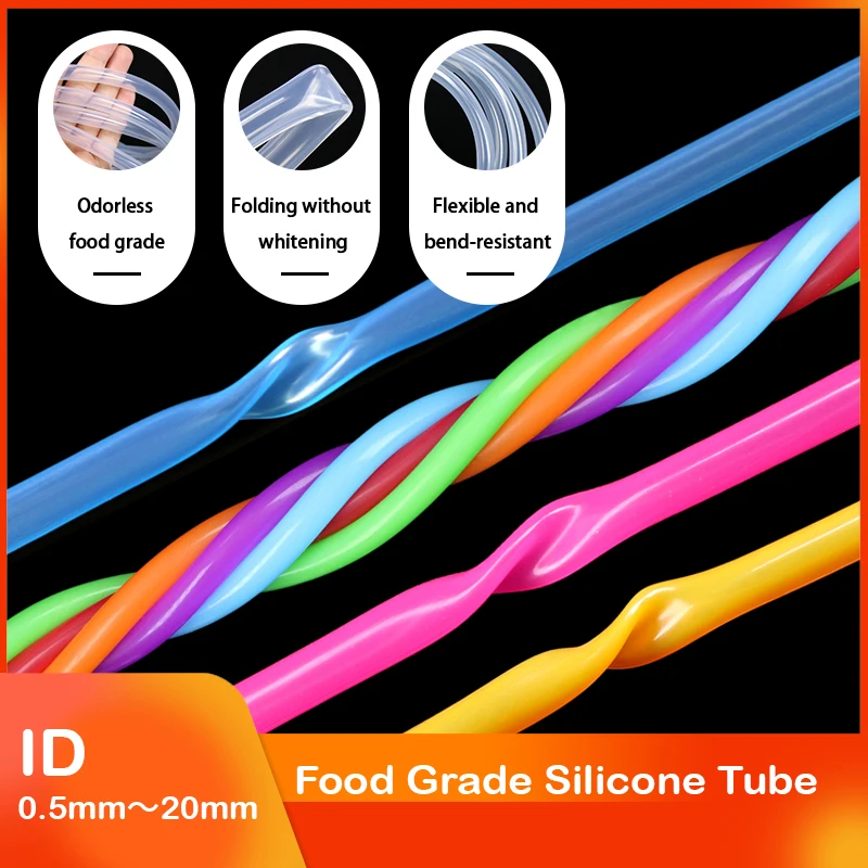 0.5 1 2 3 4 5 6 8 9 10 12 14 16 18 20mm Dia Silicone Tube Flexible Rubber Hose Food Grade Soft Drink Pipe Water Connector 1M
0.5 1 2 3 4 5 6 8 9 10 12 14 16 18 20mm Dia Silicone Tube Flexible Rubber Hose Food Grade Soft Drink Pipe Water Connector 1M
