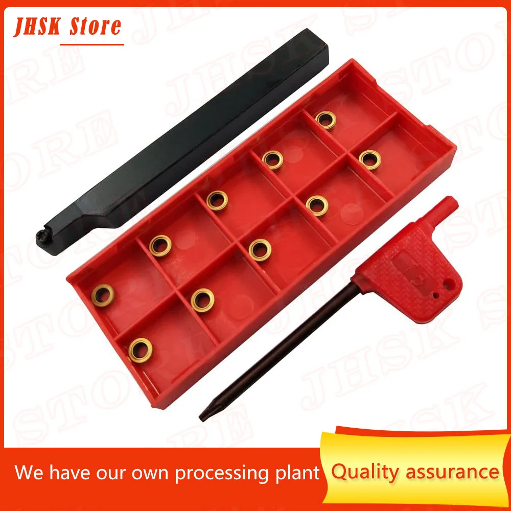 3/8” SRACR1010 H06 + R3 Yellow Lathe Turning Holders 90 Degrees Lathe Turning & Profiling Tool Holder
3/8” SRACR1010 H06 + R3 Yellow Lathe Turning Holders 90 Degrees Lathe Turning & Profiling Tool Holder